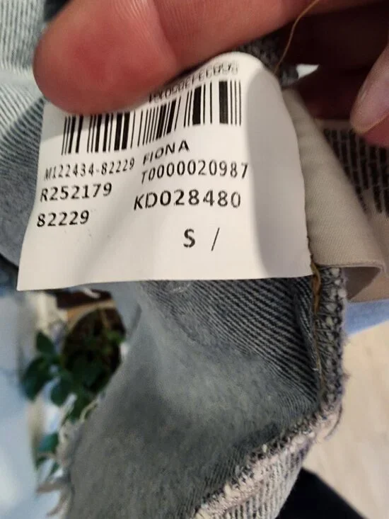 Mavi Oversized Denim Jacket Raw Hem Light Wash Cotton Women’s S M L Casual - Picture 6 of 6